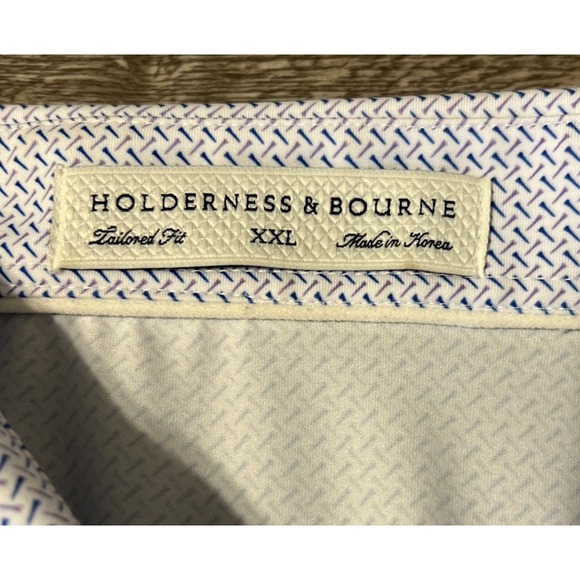 Holderness Bourne Performance Stretch Golf Polo Shirt Sea Island Resort Size 2XL - Picture 3 of 8